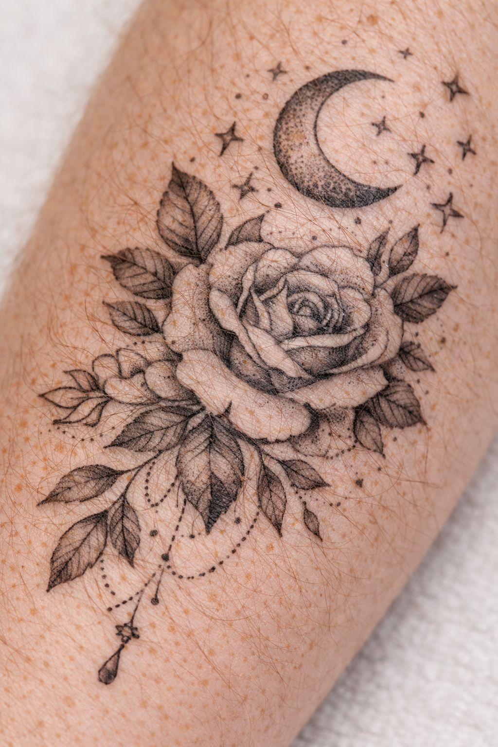 Tattooed skin after electrolysis at BeautyGene