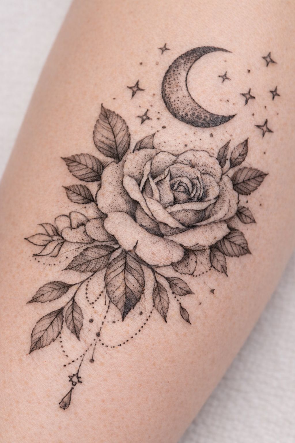 Tattooed skin before electrolysis at BeautyGene