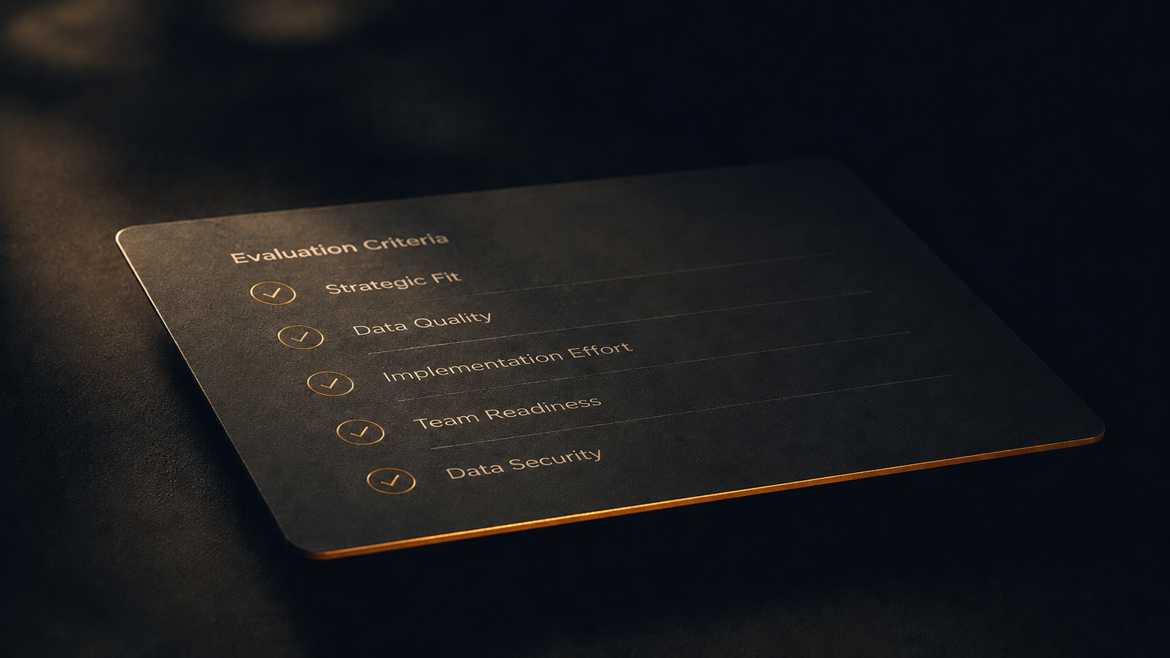 Data Enrichment Criteria