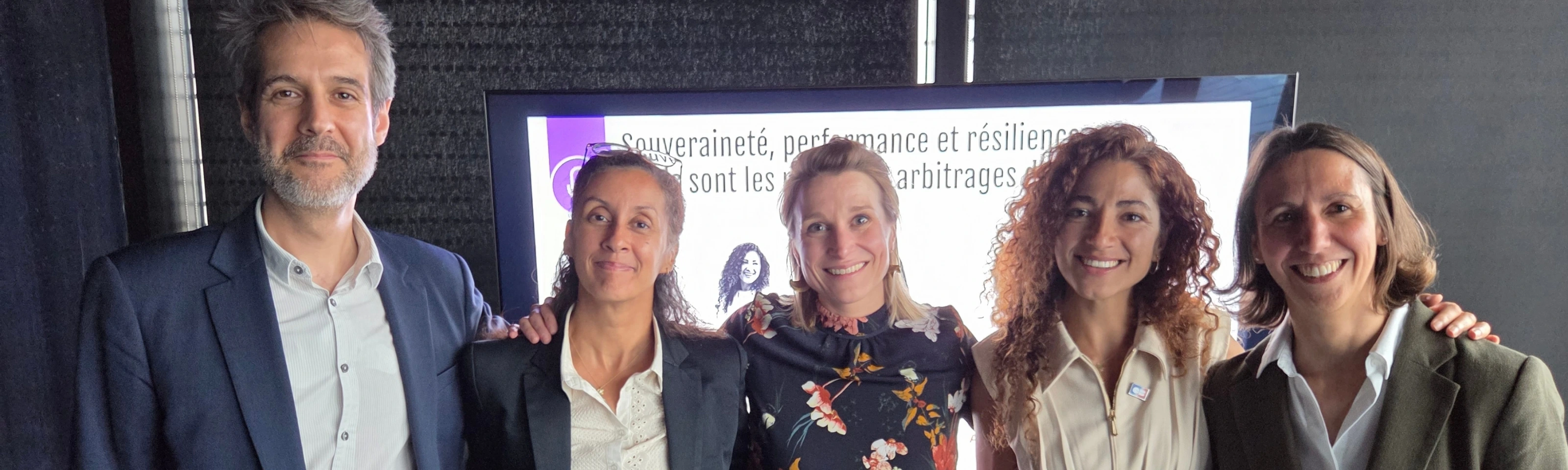 Five participants at an event on retail industry challenges