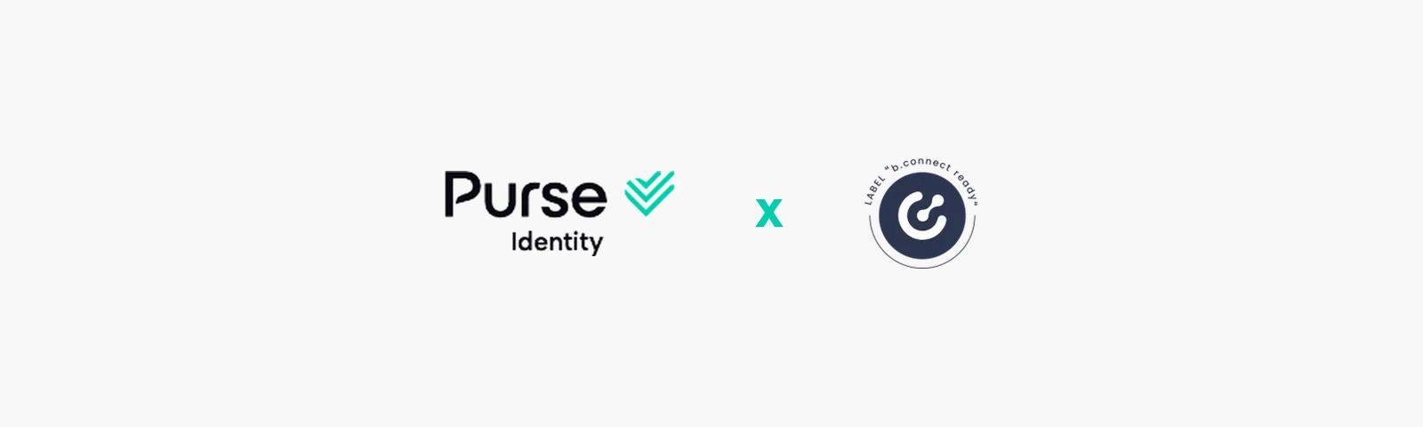 Les logos Purse Identity et b.connect côte à côte