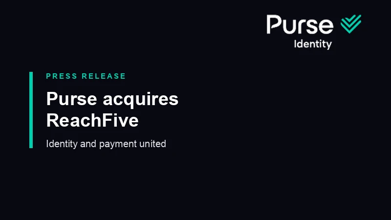 Purse and ReachFive logos above two panels, authentication and payment