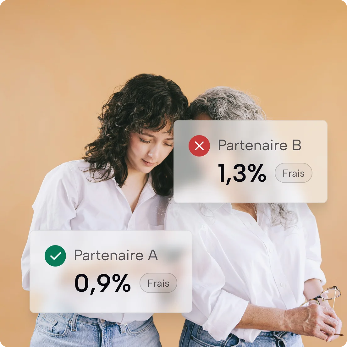 Comparaison des frais entre deux prestataires de paiement