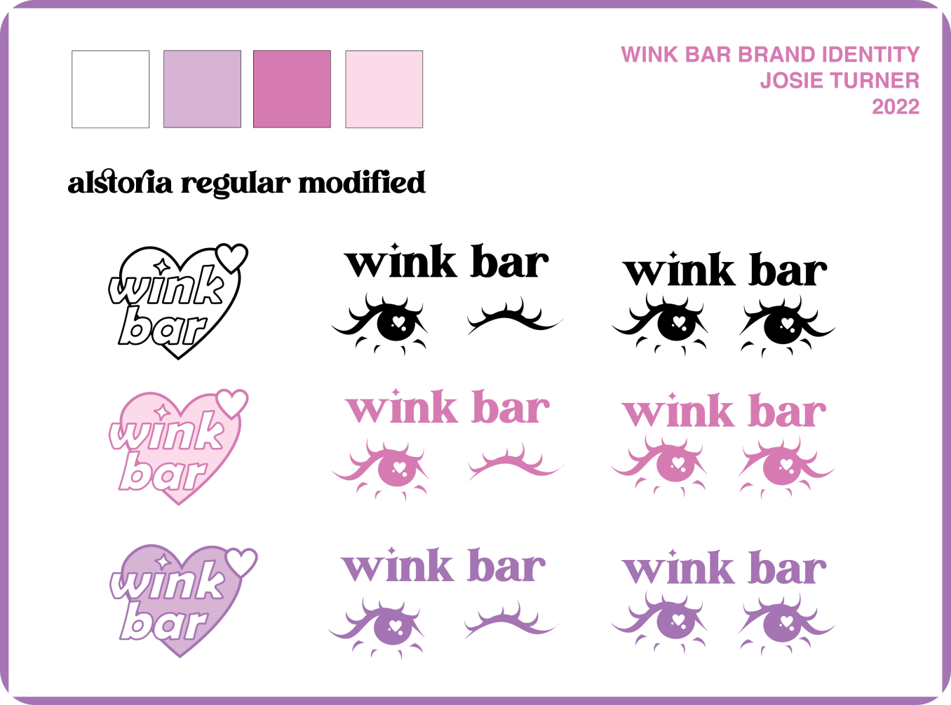 Wink Bar brand identity