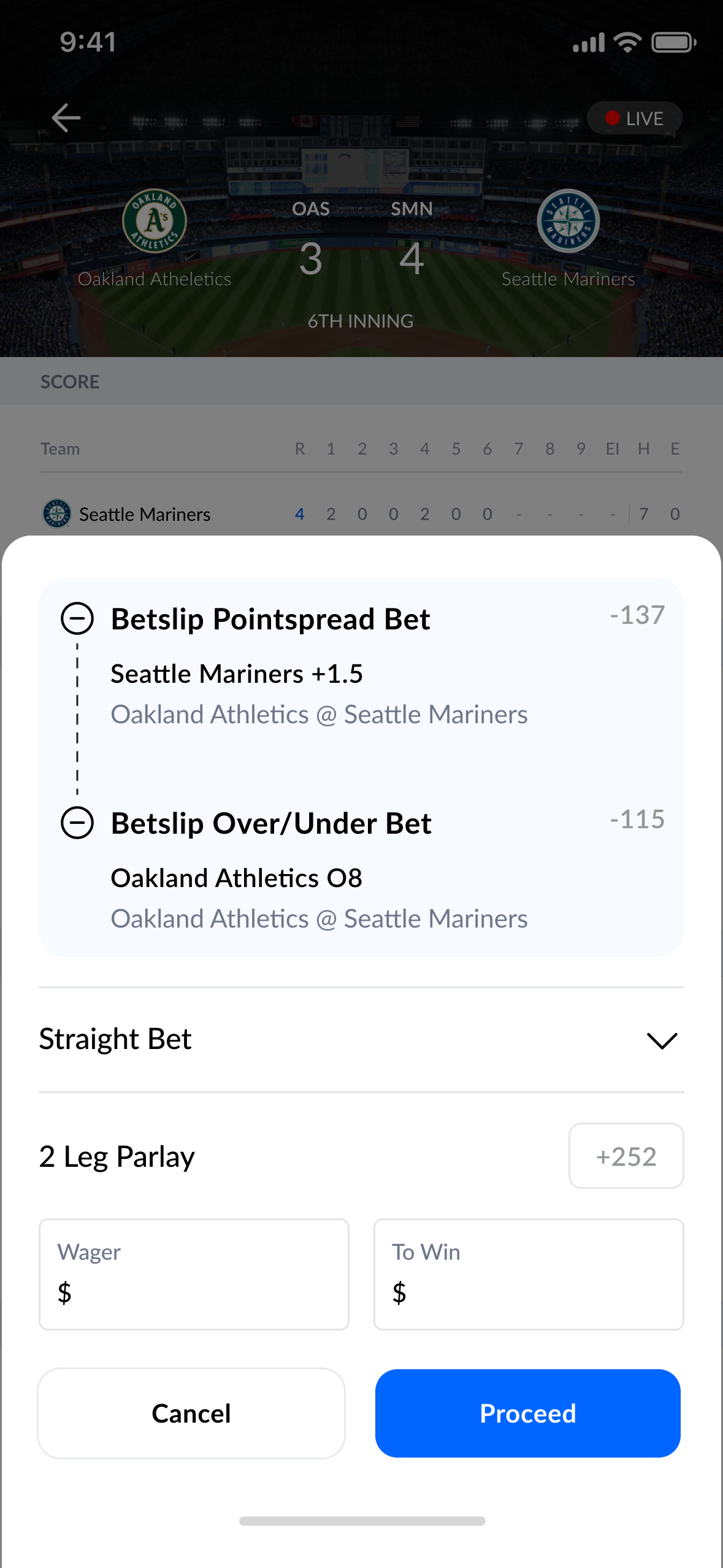 Building a parlay by combining multiple selections into one wager.