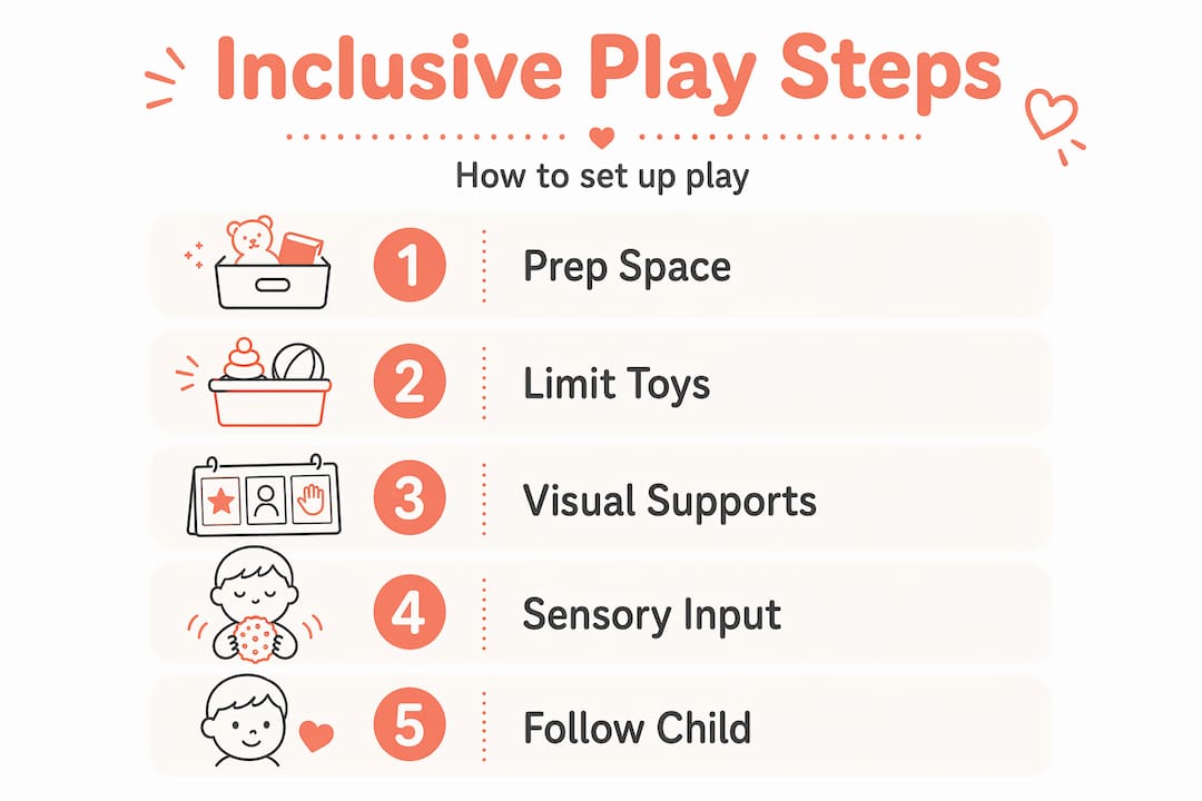Steps to set up inclusive play environment