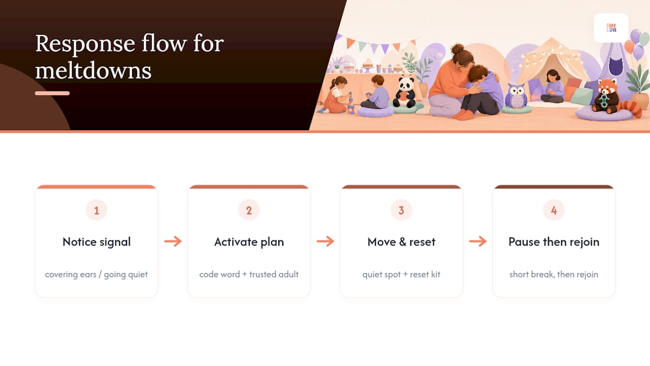 Step-by-step party reset and rejoining plan
