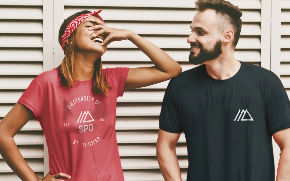 Saint Paul’s Outreach identity on T-shirts