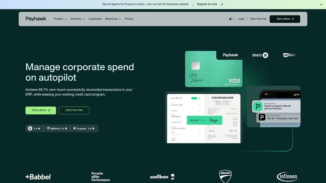 Payhawk interface