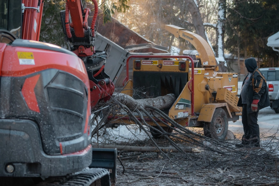 Excavation and land clearing with heavy equipment in Kawartha Lakes by TEG Contracting