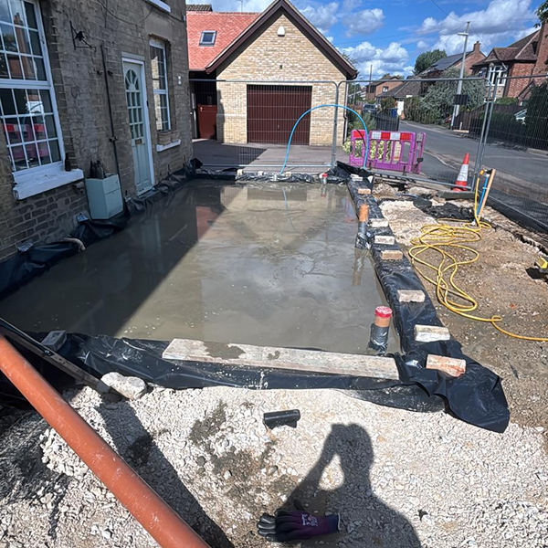 Laying the footing for an extension