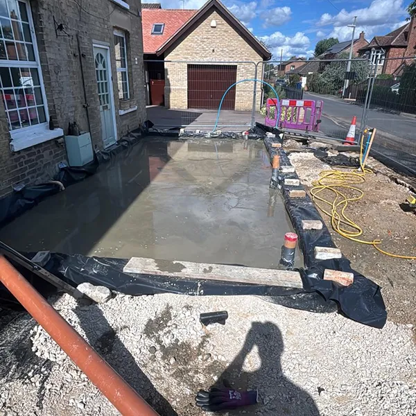 Laying the footing for an extension