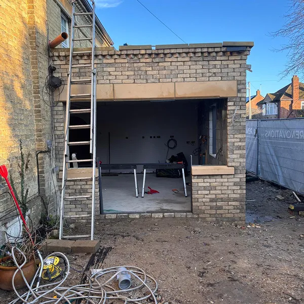 Extension being built