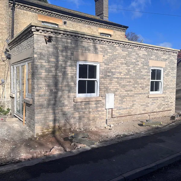 Newly built extension