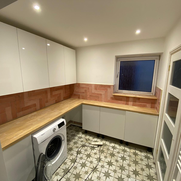 Newly refurbished utility room