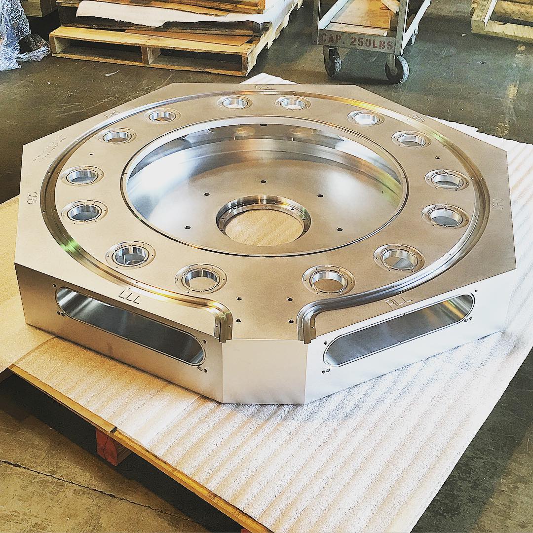 Tight-tolerance CNC machining of aerospace-grade component