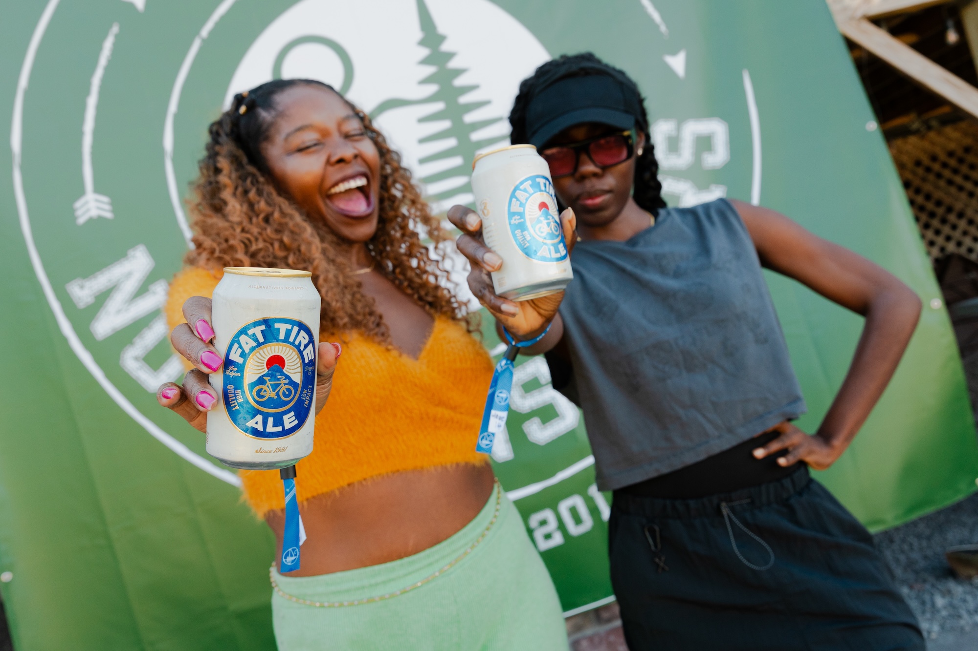 Branded sponsor activation at a Camp No Counselors event, built by Allaway