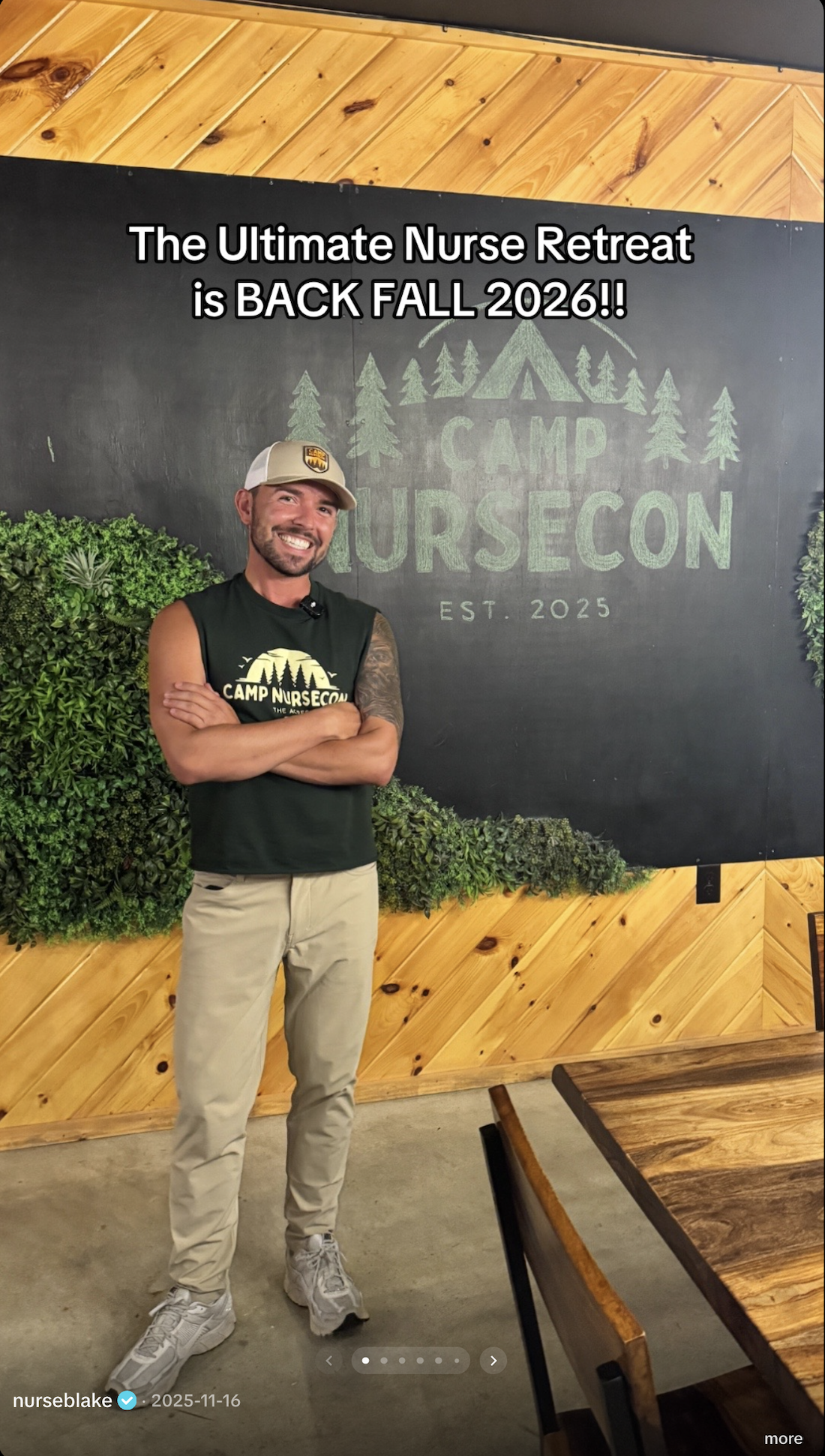 NurseCon 2026 announcement on Instagram