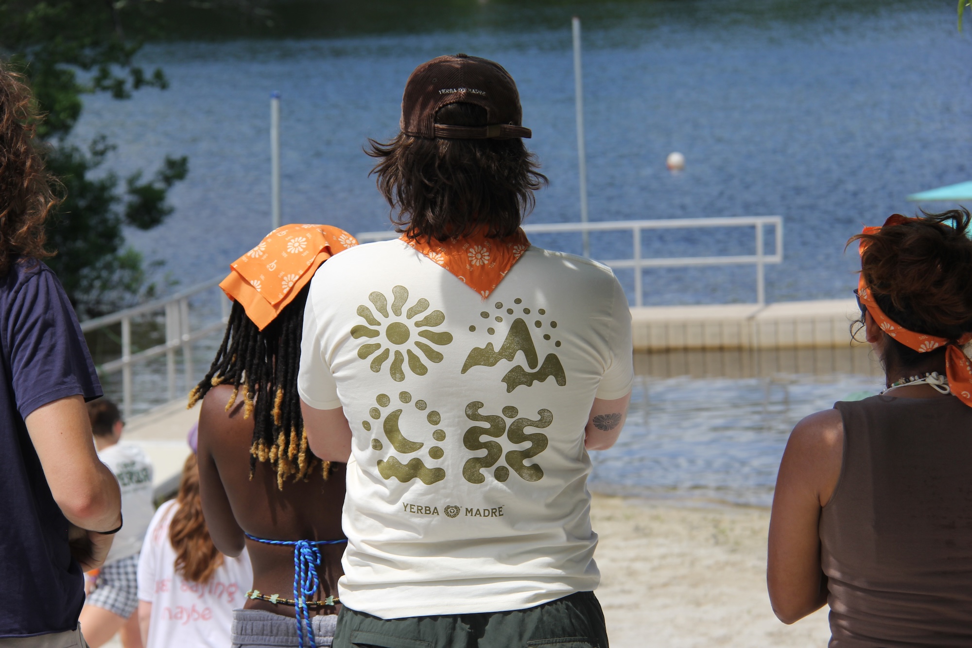 Custom Camp Yerba branding at The Acres