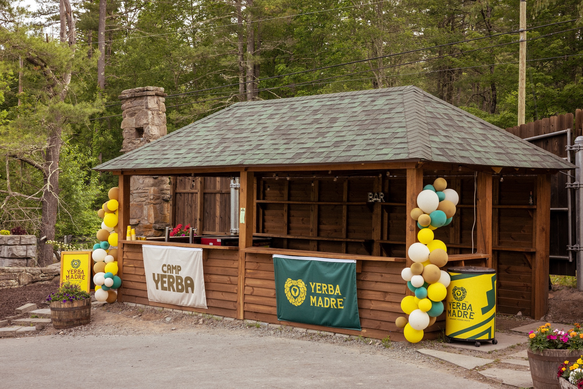 Custom signage at Camp Yerba, The Acres, produced by Allaway