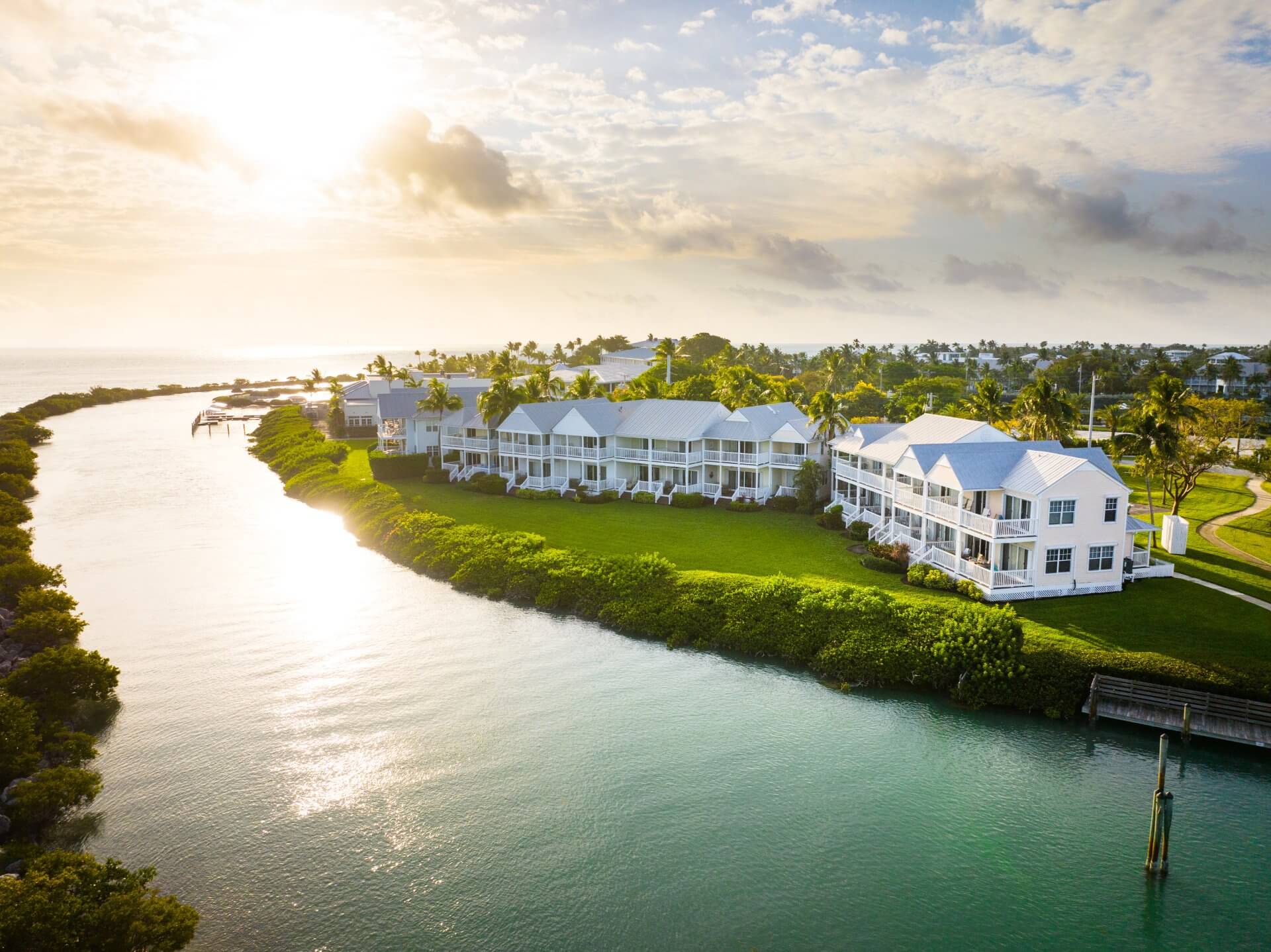 Grounds and waterfront at Hawks Cay Resort, Duck Key