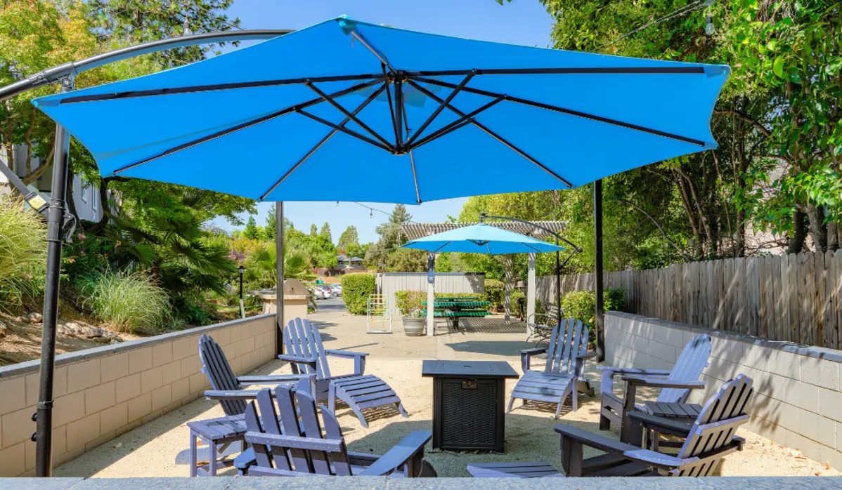 Outdoor seating area
