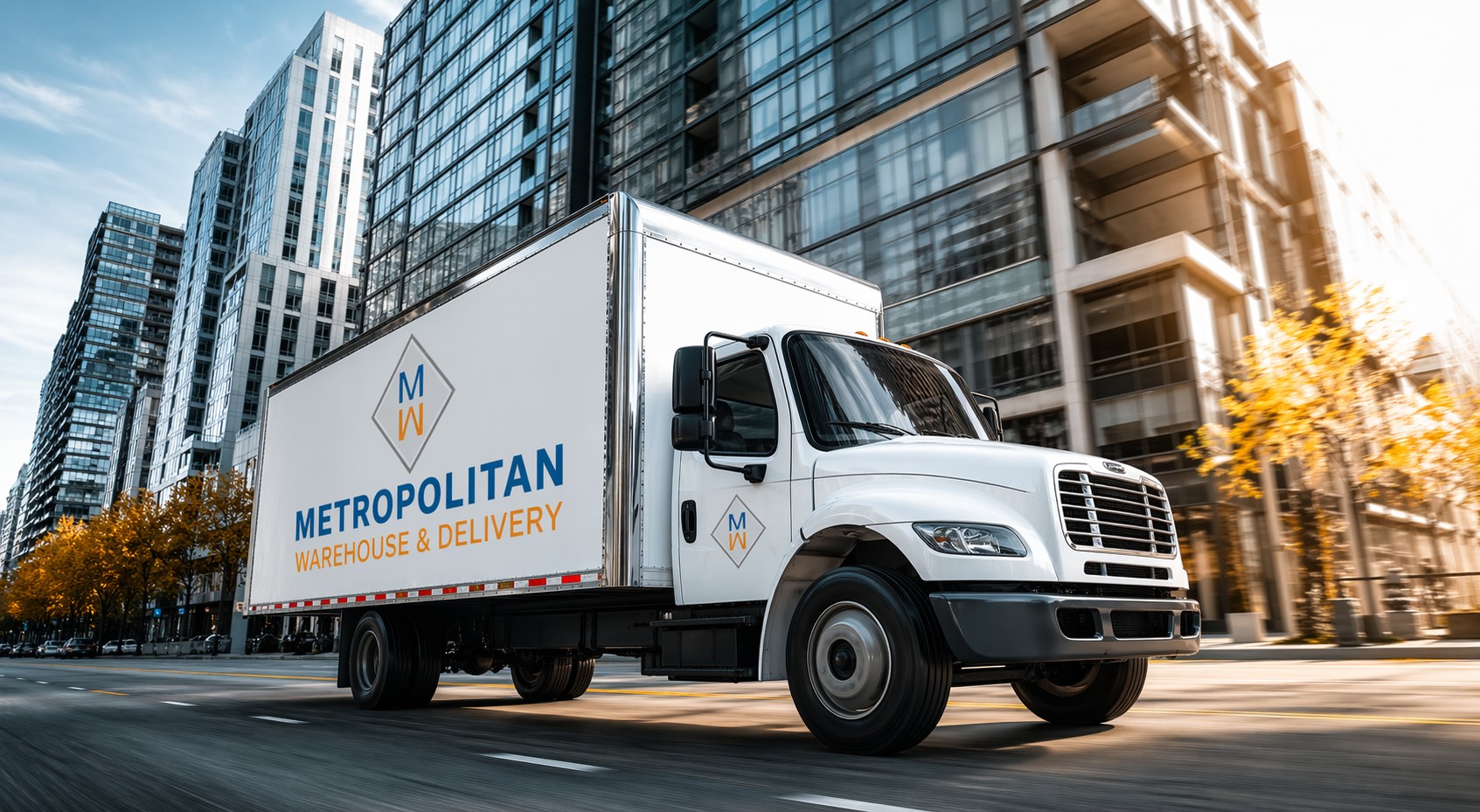 Metropolitan Warehouse & Delivery branded truck