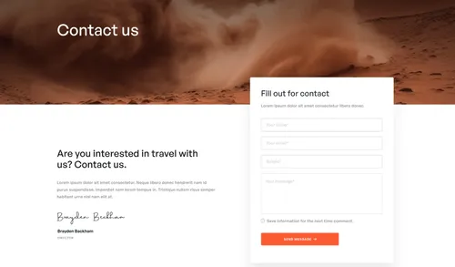 Contact one preview