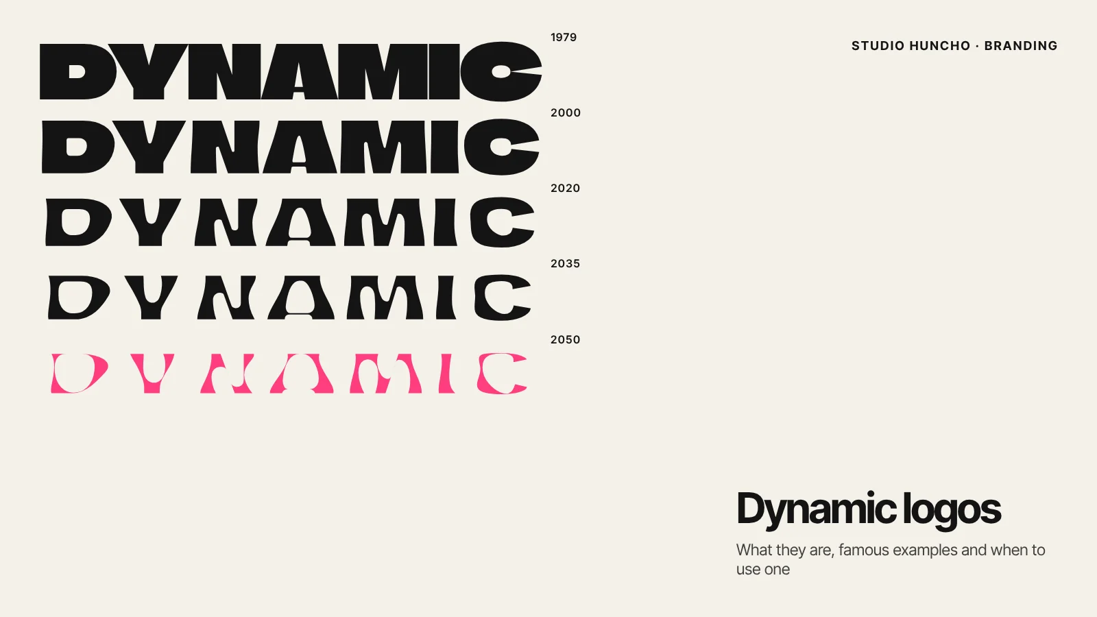 Dynamic Logos: Examples and Uses | Studio Huncho blog