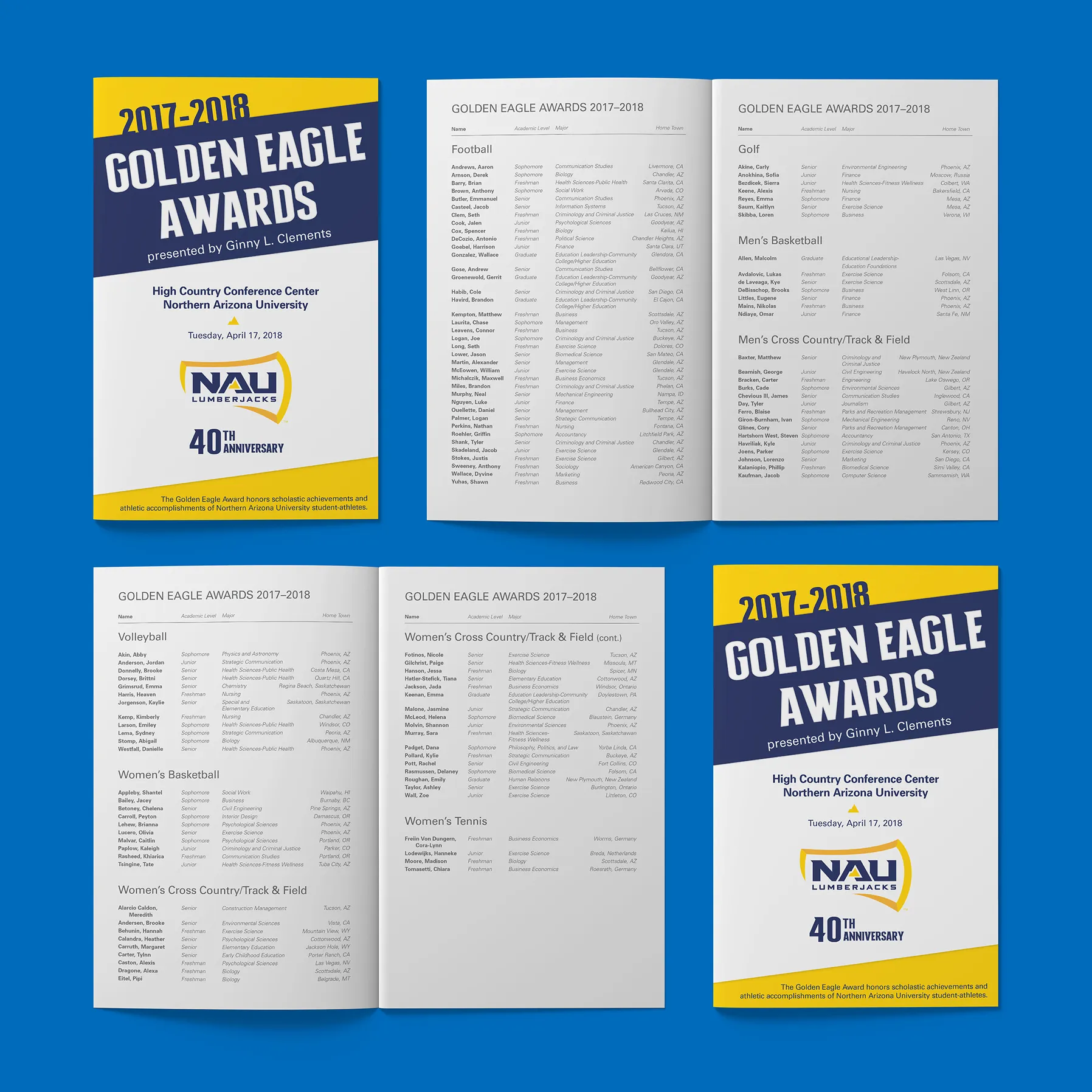 A stack of NAU Passport orientation guides showing students in traditional clothing.