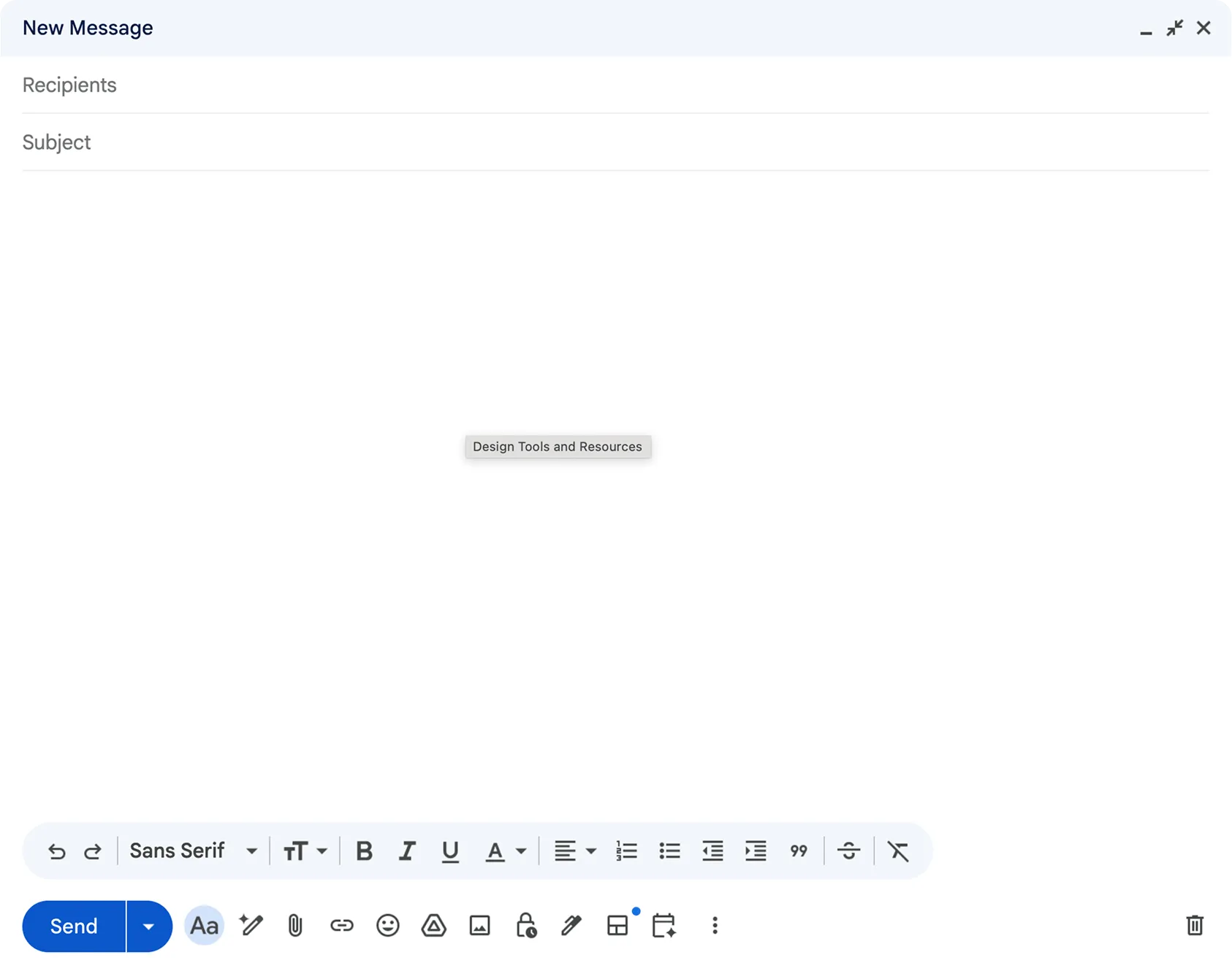 A YMCA email graphic shown in a compose window.