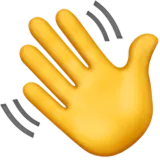 Waving hand emoji