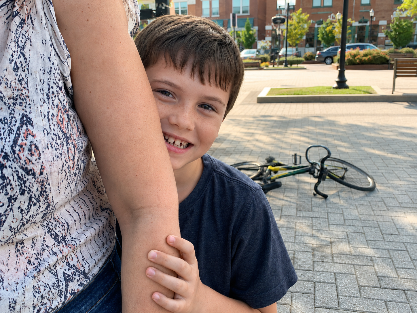 Child and parent preparing for a crossbite evaluation at Kendrick Orthodontics