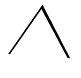 White equilateral triangle on a black background.