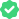 Green check mark icon with rounded edges on white background.