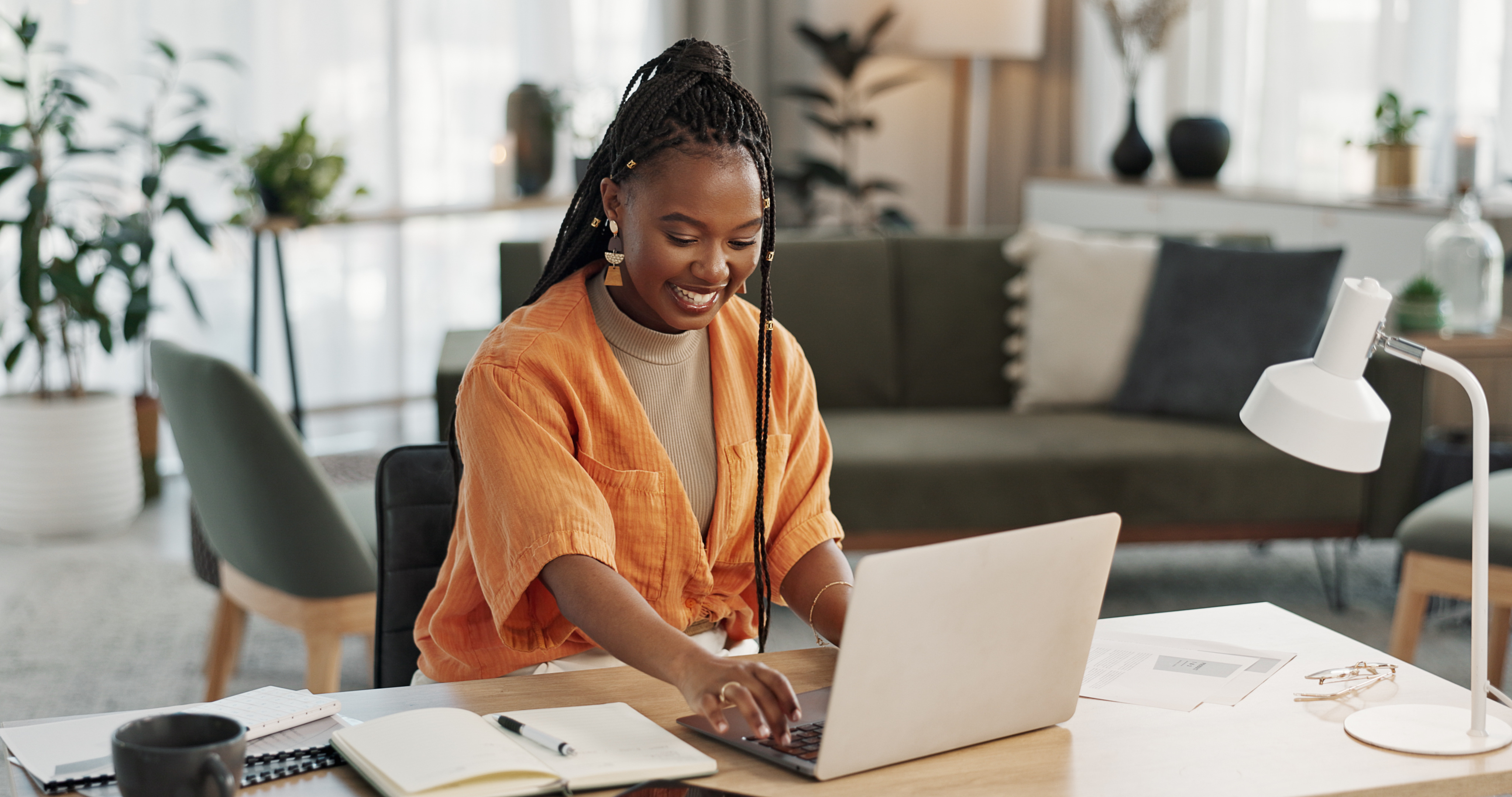 Woman on the computer