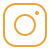 Rounded square icon with concentric circles in orange outline style