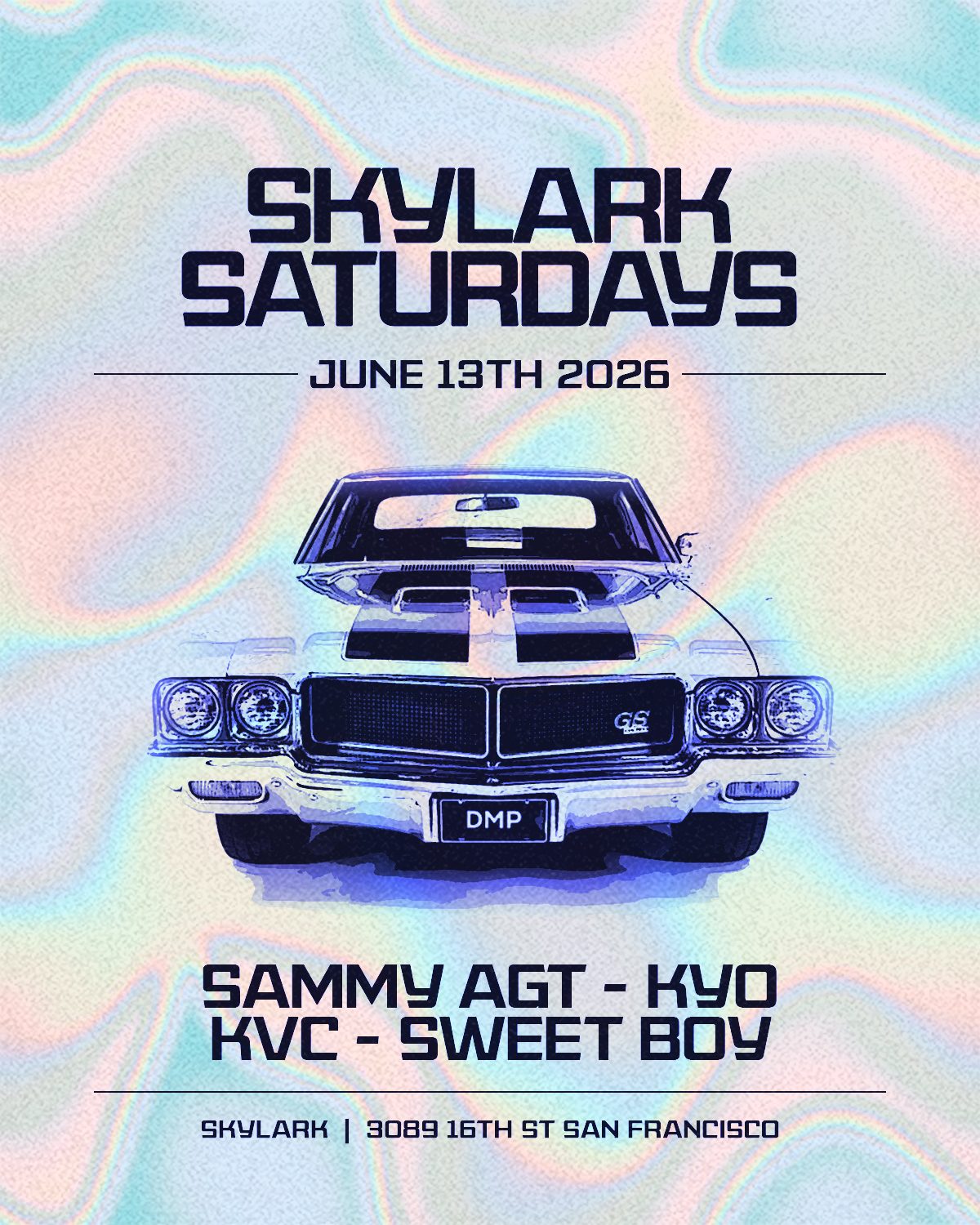 Skylark Saturdays Event May 16, 2026. Nightclub hip hop, top 40