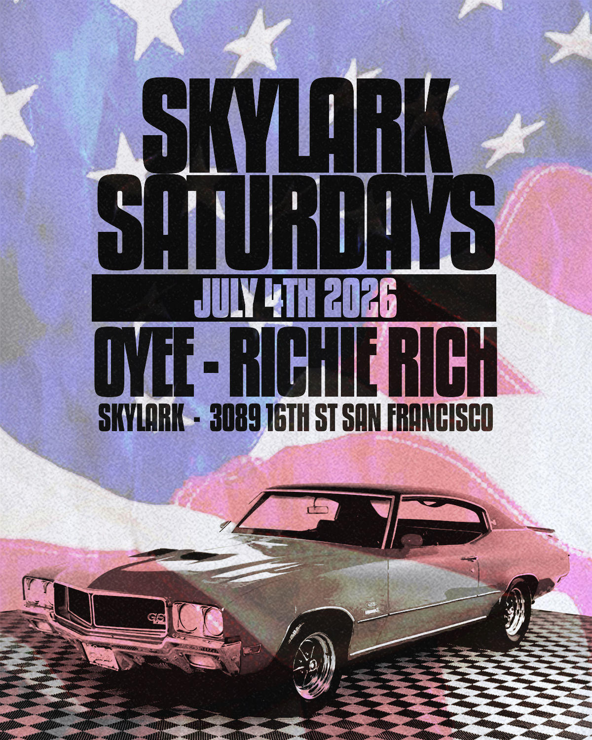 Skylark Saturdays Event May 16, 2026. Nightclub hip hop, top 40