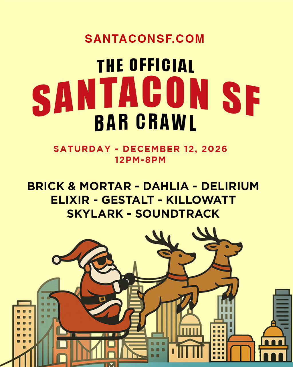 Official Santaconsf.com event flyer