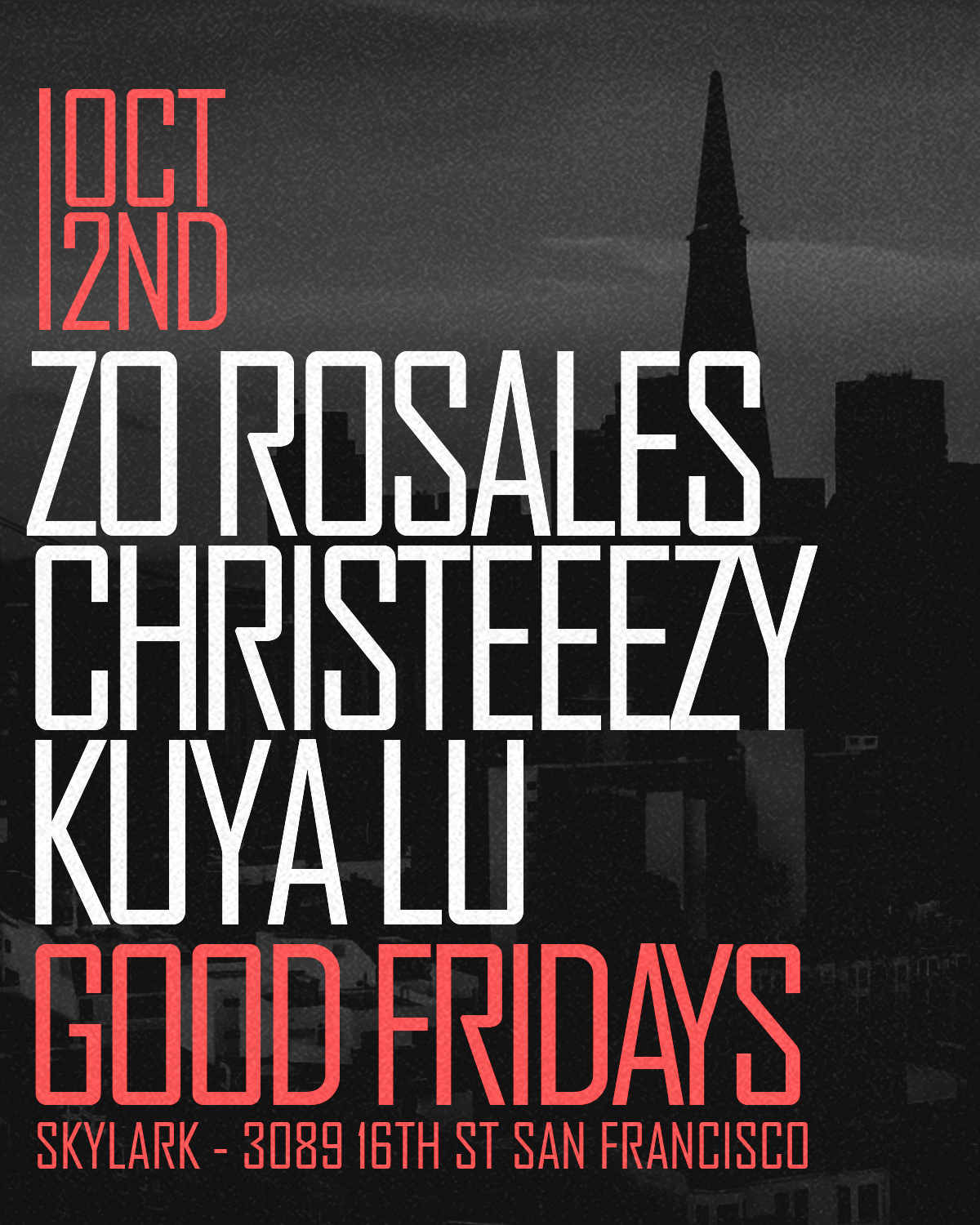 skylark good fridays hip hop top 40 nightclub event may 15, 2026