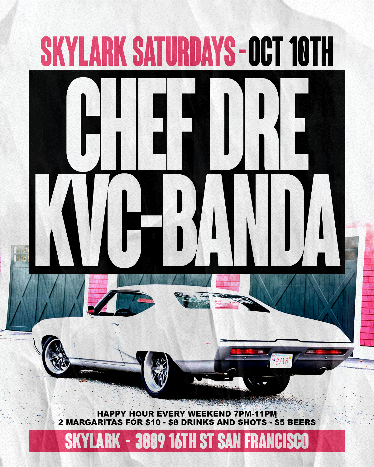 Skylark Saturdays Event May 16, 2026. Nightclub hip hop, top 40