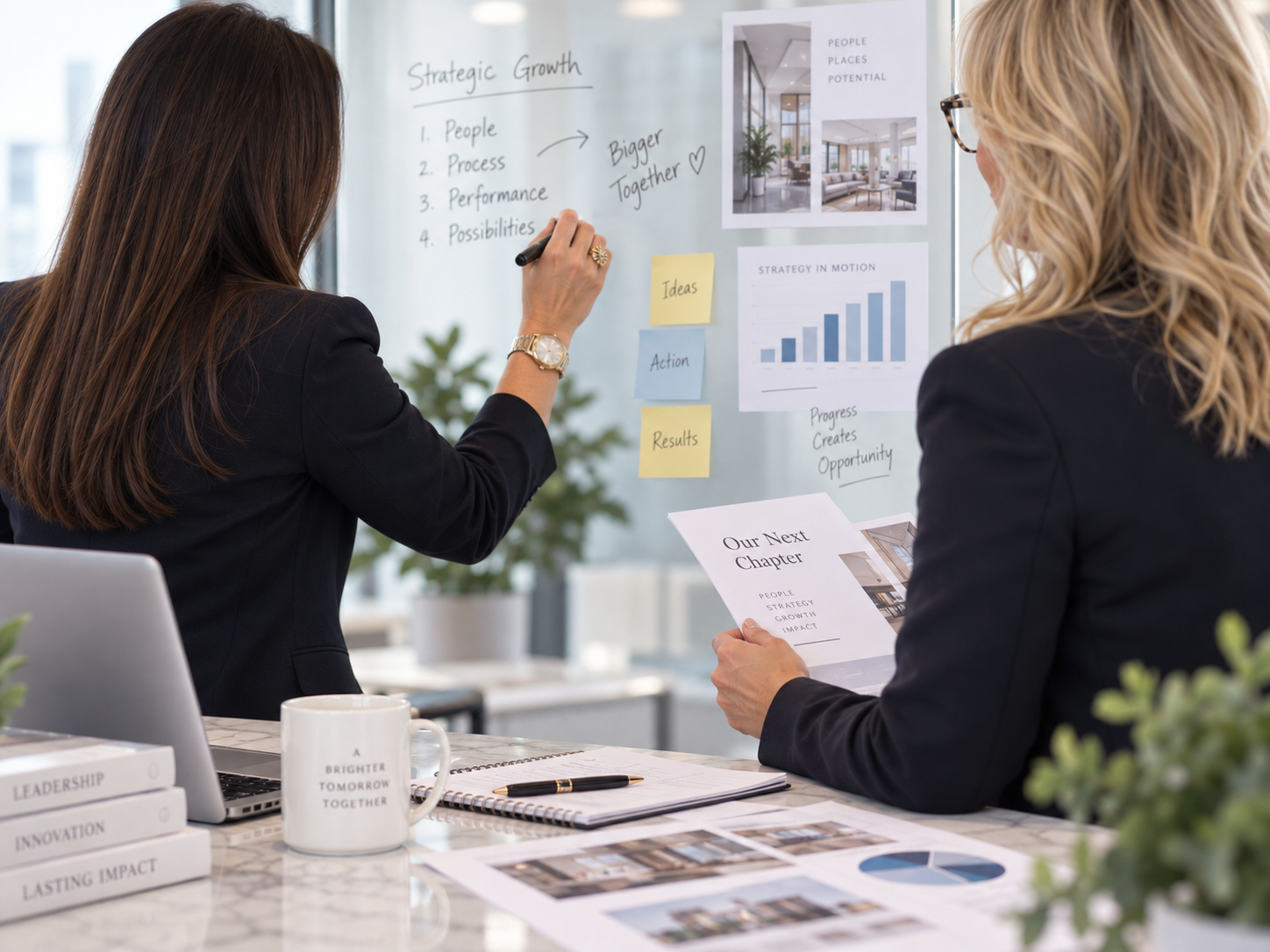 Illustrative hotel sales opportunity review with charts and property details