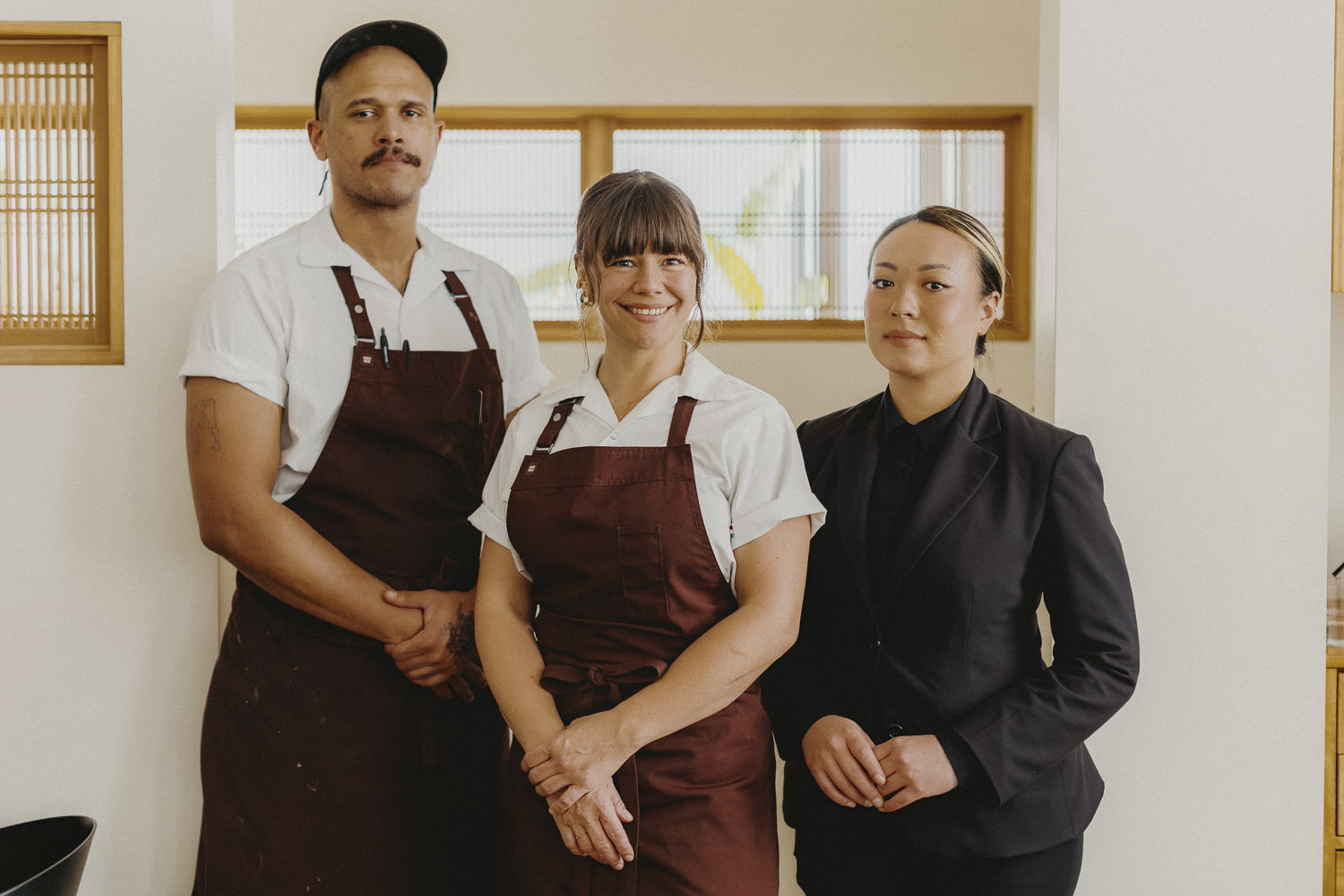 Bar Kumiko's leadership team in the dining room