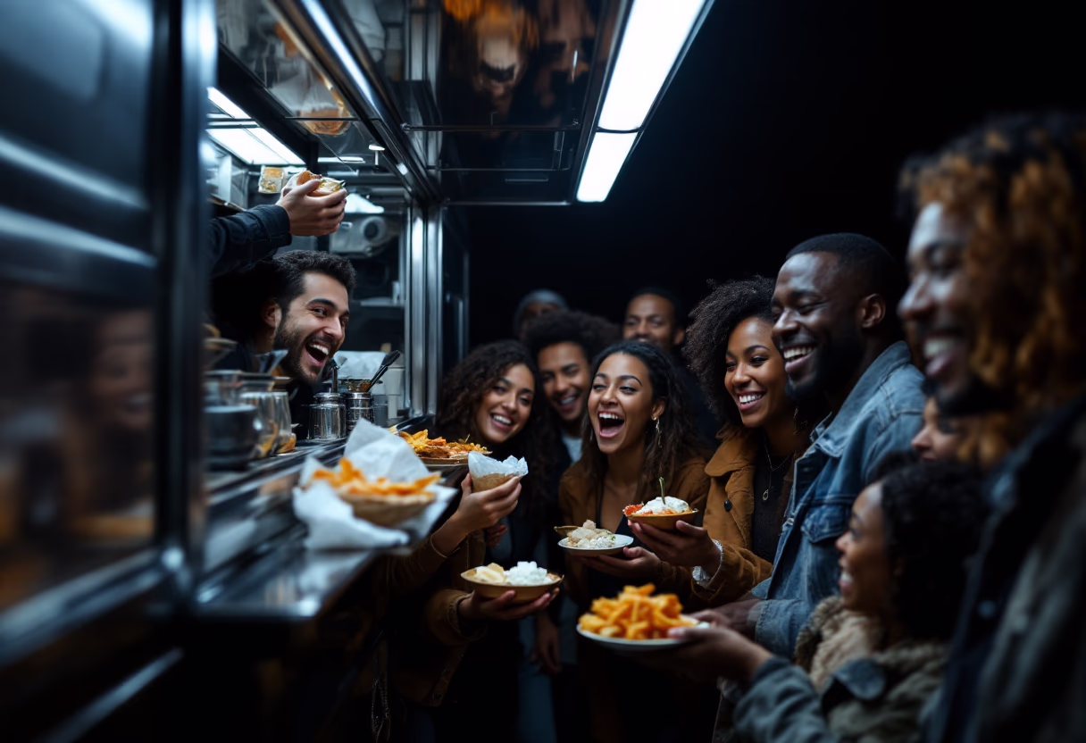 image of community engagement (for a food truck)