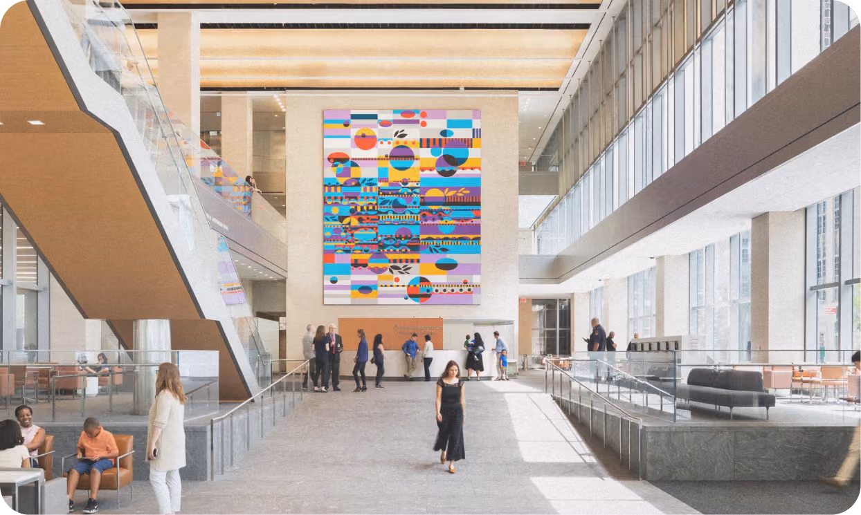 Lobby of Montefiore Nyack hospital