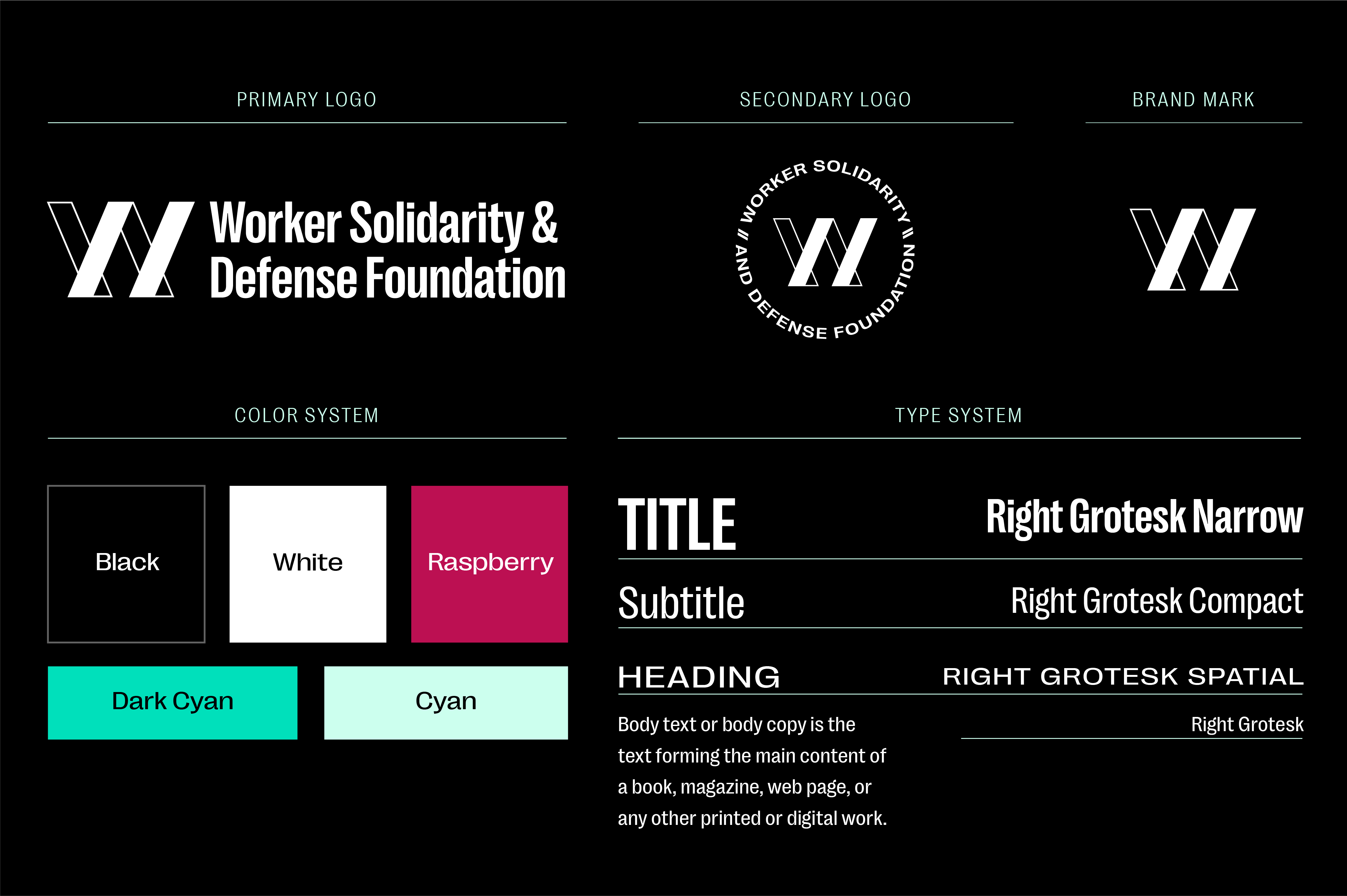 The WSDF logo comprises a circle badge, with a blocky and modern letter 'w' in the middle.