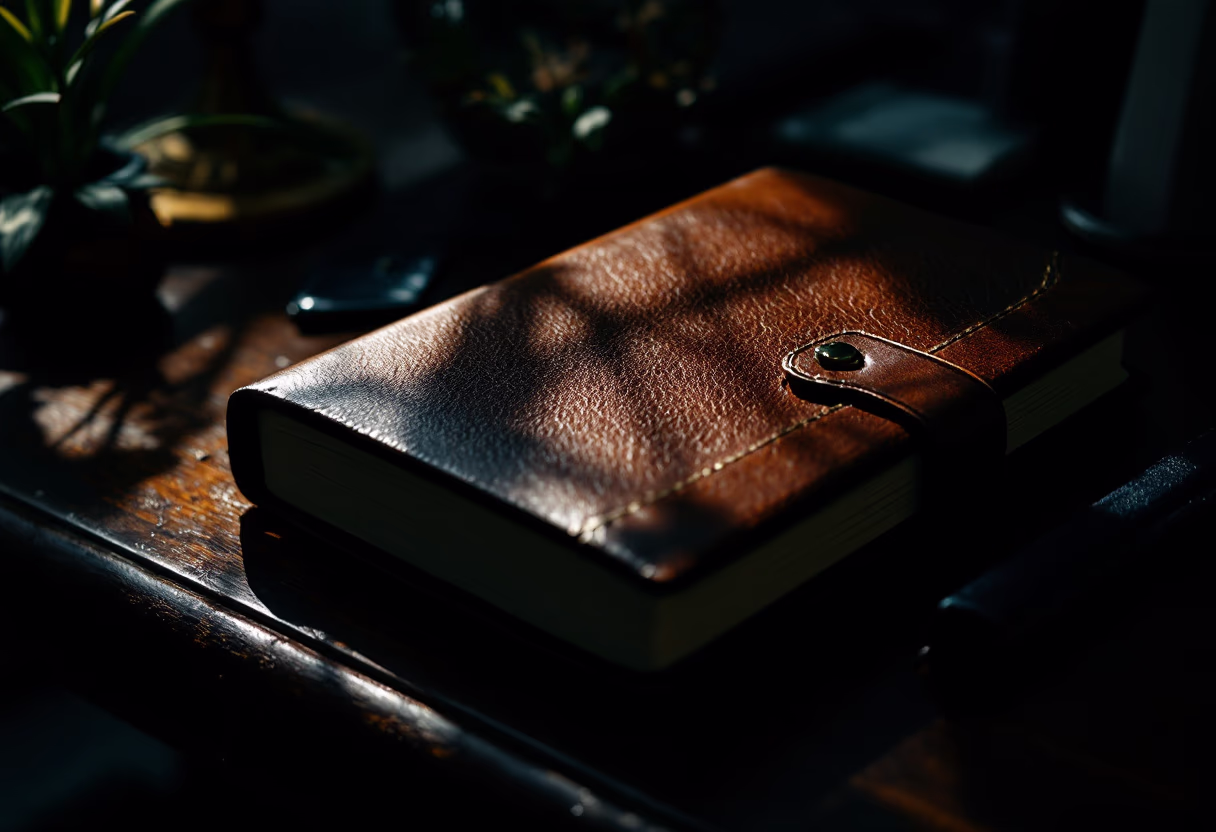 image of a motivational coach notebook