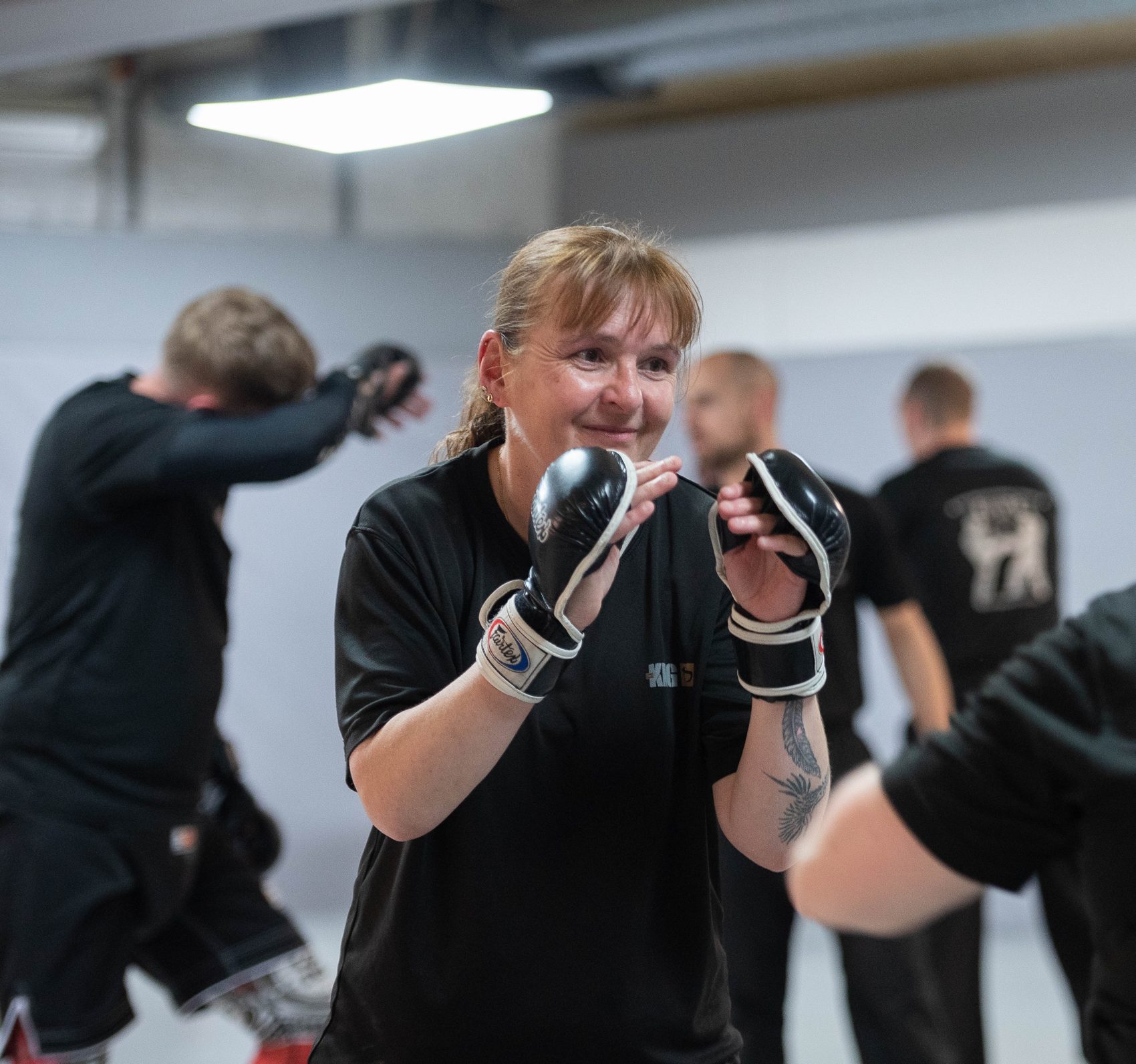 women training in krav maga self defence