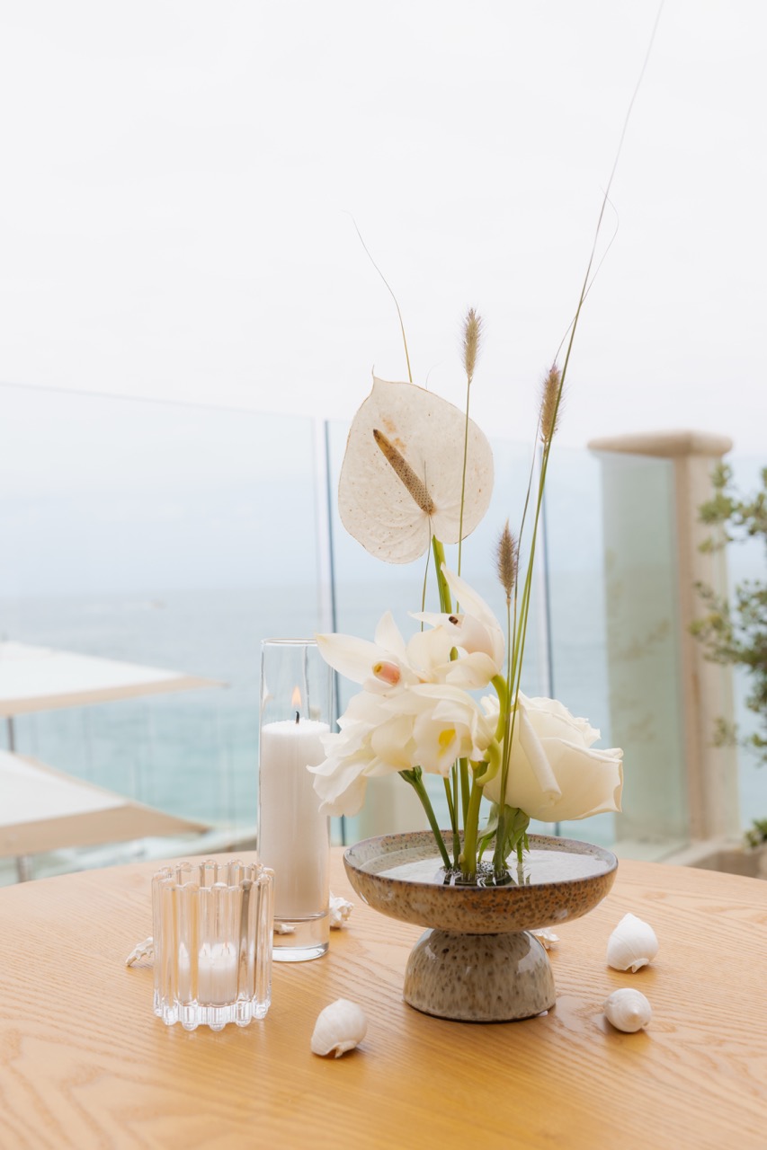 luxury corporate event tablescape floral arrangement Orange County California